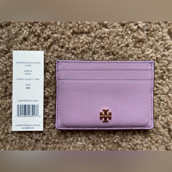 Tory Burch Emerson Mini Top Zip Tote & Emerson Slim Card Case Set - Picture 9 of 11